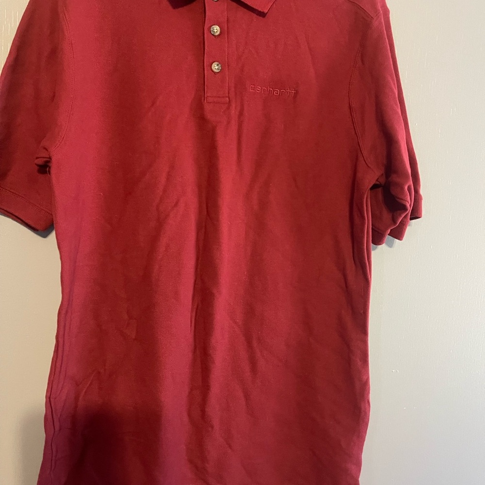 💕🔥4/$20 Men’s
Carhartt Deep Red Polo Shirt Size Medium
